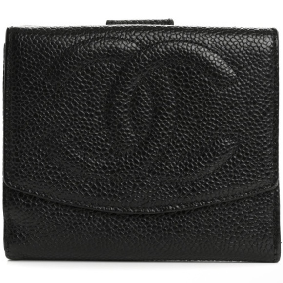 Chanel Textured Black Leather Wallet - Picture 1 of 1